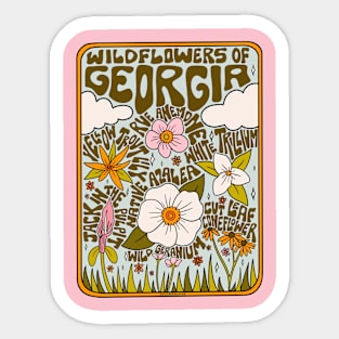 Georgia Wildflowers Sticker